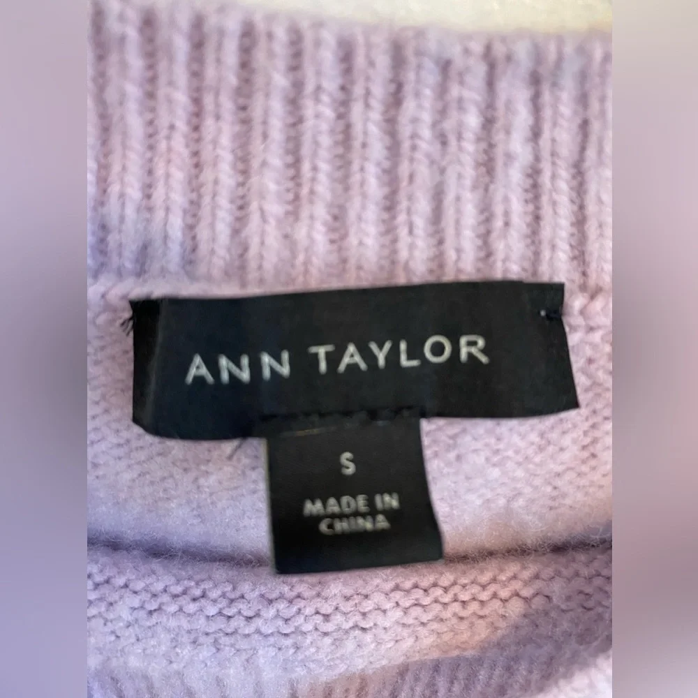 Ann Taylor Fair Isle Crewneck Wool Blended Sweater